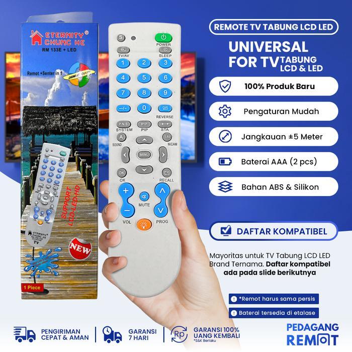 Remot Pengganti Untuk Remot Tv Tabung Lcd Led Multi Universal Tv Tabung Lcd Led Multi Universal
