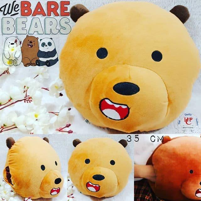 BANTAL WE BARE BEARS BROWN BEARS BANTAL SAKU PELUK PREMIUM