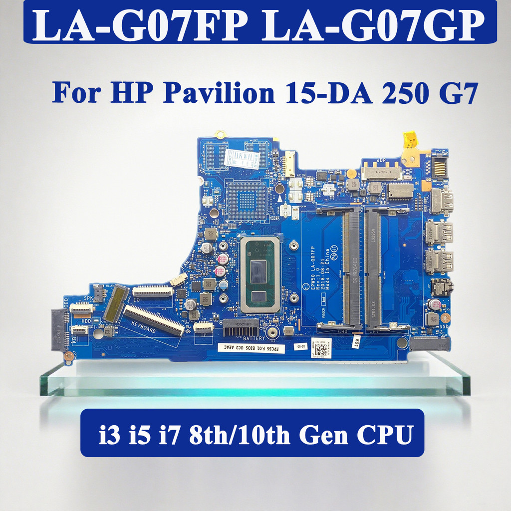 L68091-601 L35245-601 LA-G07FP LA-G07GP motherboard For HP Pavilion 15-DA 250 G7 With i3 i5 i7