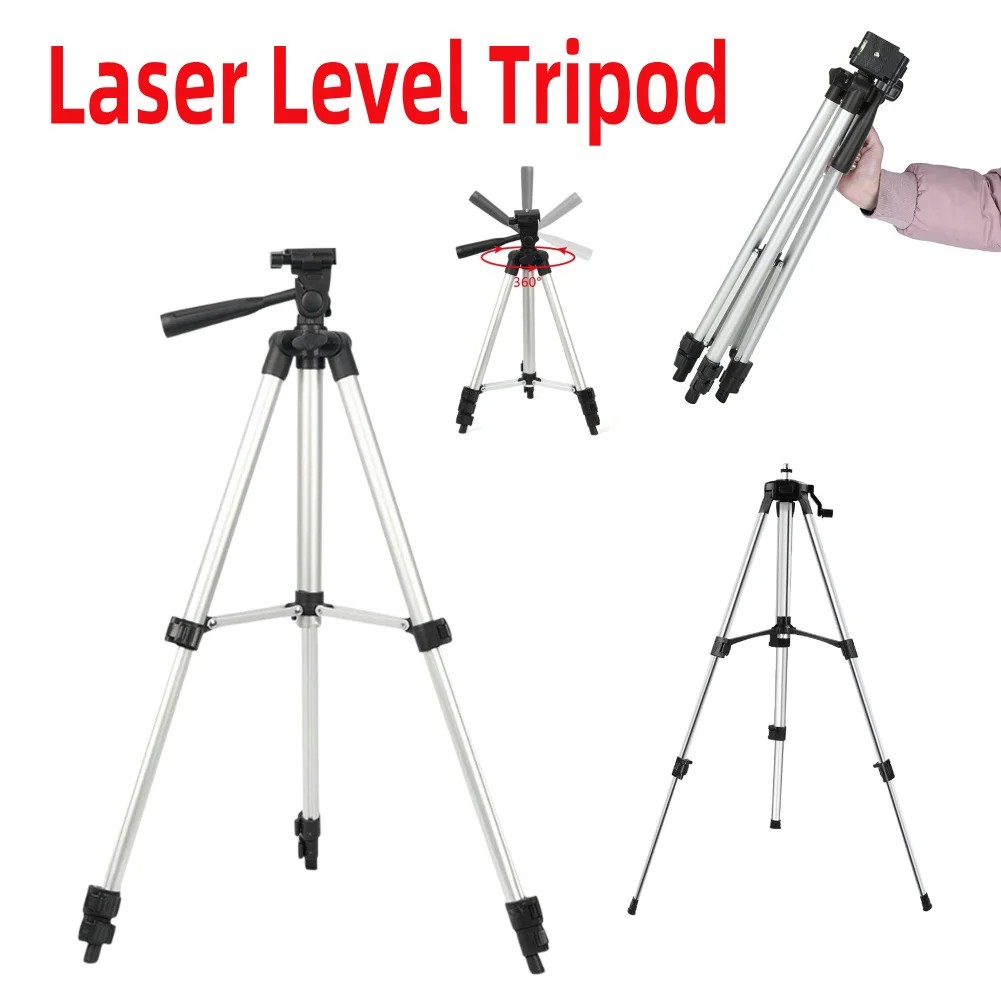 1/1.2M/1.5M Laser Level Tripod Adjustable Height Tripod Bracket Thicken Aluminum Tripod Stand for