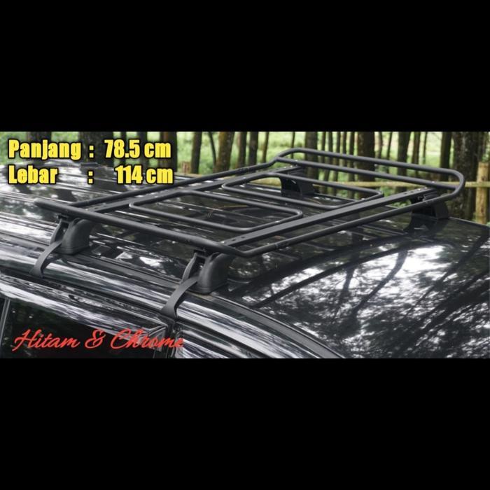 Roof Rack bagasi atas mobil kijang super model Rack jeck kaki 4 merek sunrise komplit