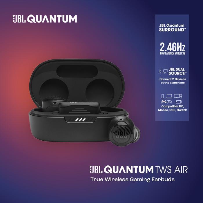 Jbl Quantum Tws Air - True Wireless With Dual Source Terbaru 
