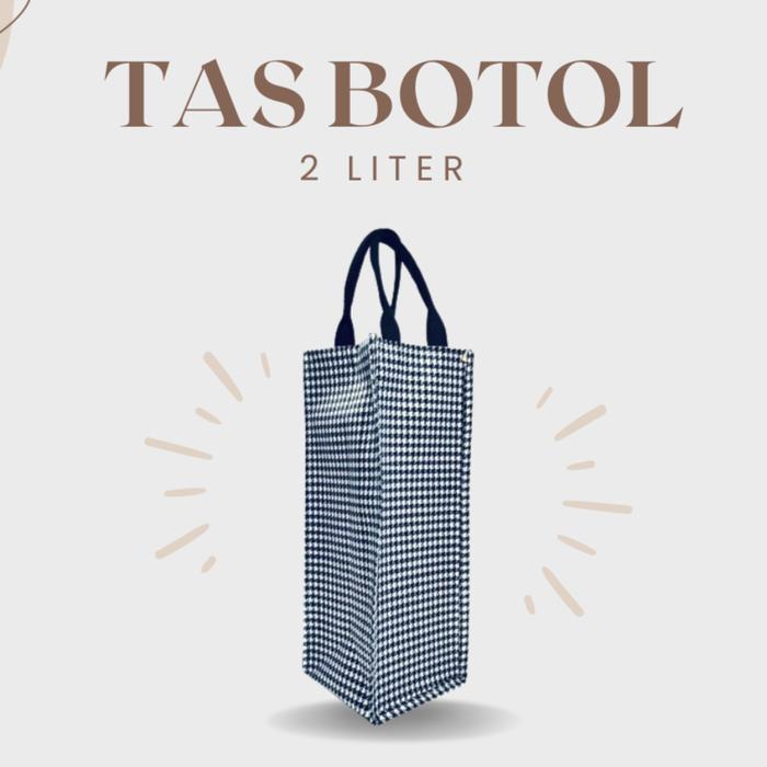 Tas Botol 2 Liter Waterproof Motif Kotak Terlaris