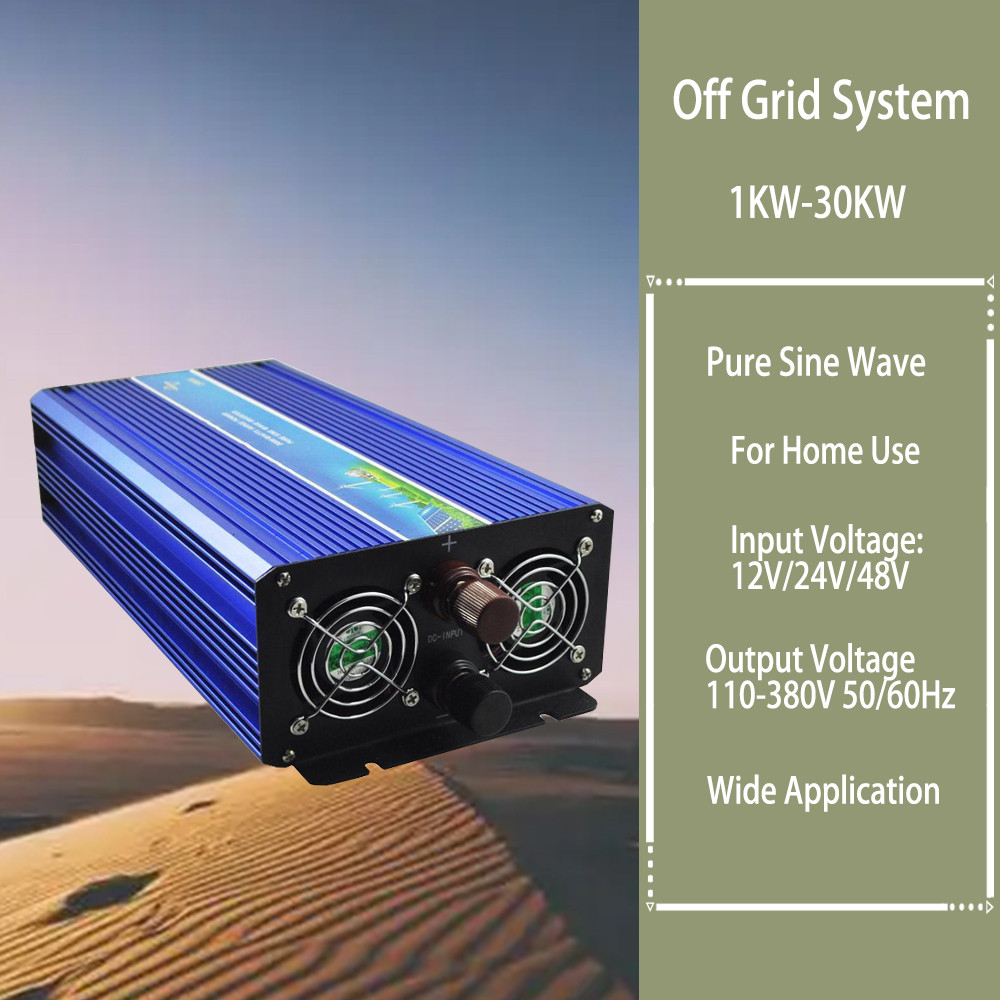 EU Warehouse 10KW 20KW 30KW Pure Sine Wave Inverter 48V DC To AC 110V 220V Transformer Power Convert