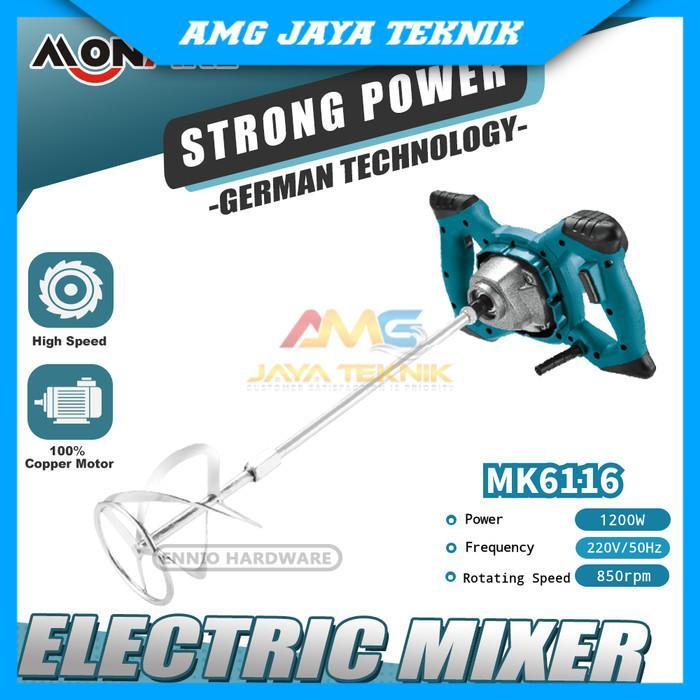 Mesin Pengaduk Cat / Paint Mixer / Electric Mixer MONAKE MK 6116
