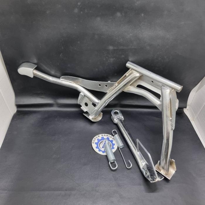 "New" Paket standar dua chrome + standar samping + engkolan chrome vario 150 vario 125 - chrome