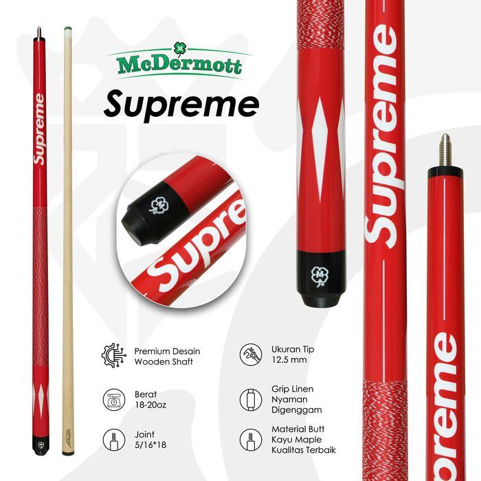 ASLI McDermott Cue Play - Stik Billiard Supreme Pool Cue Stick - Stick Billiard Premium READY STOCK