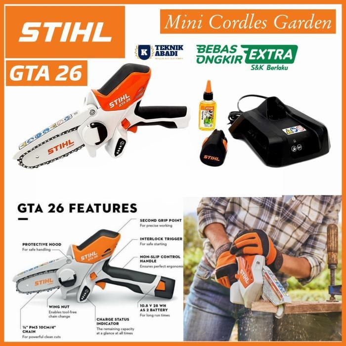 STIHL GTA 26 Mesin potong ranting pohon Chainsaw mini Cordless