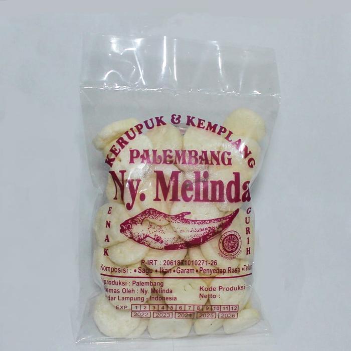 "New" Kerupuk Ikan Palembang Asli Ny. Melinda Bulat Kancing