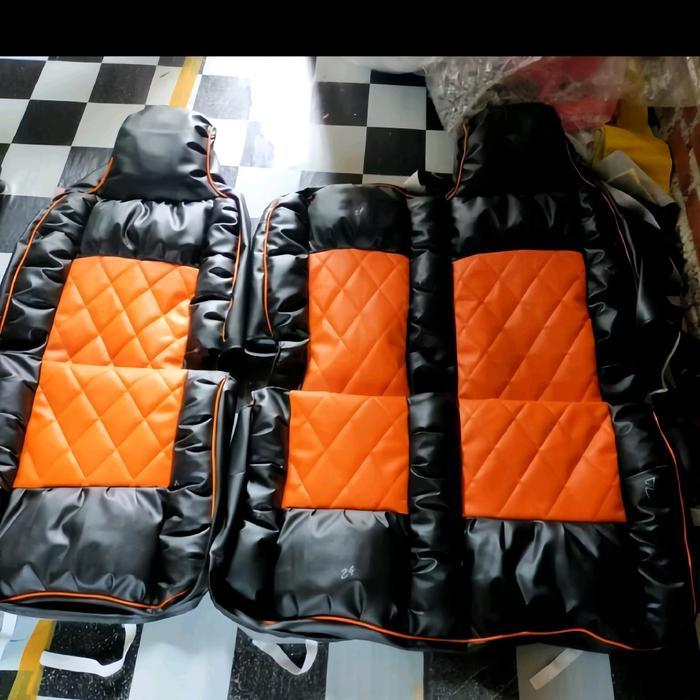 SARUNG JOK KANAN KIRI 1 SET FULL, MODEL SOFA COVER JOK TRUK CANTER RAGASA HINO DUTRO DYNA ELF MACAN