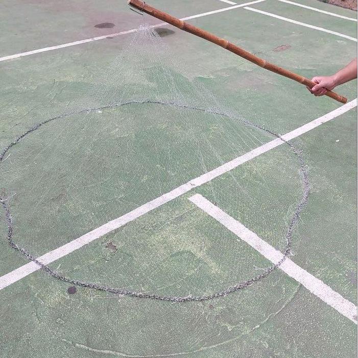 Termurah Jala Lempar Jala ikan 1 meter inci 025 bahan senar pemberat timah murah 