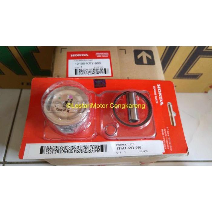Blok Seher / Blok Mesin Scoopy Karburator Original Honda ( Komplit )