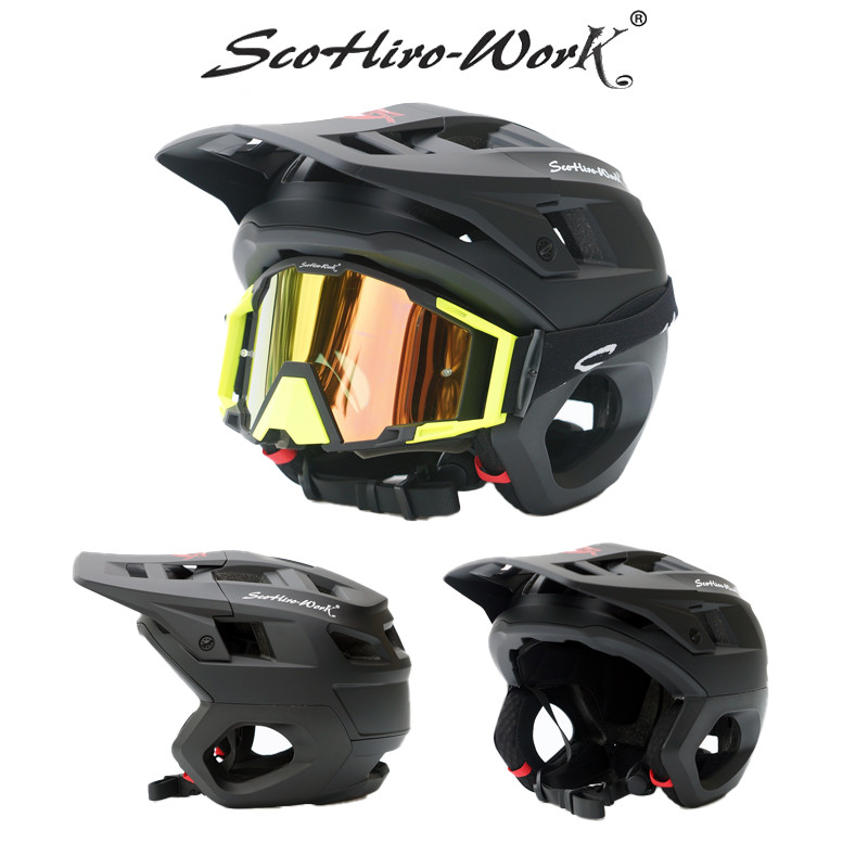 Mountain bike Semi helmet Cross country Cycling Race Integrated Ear Protection Cross country Skatebo