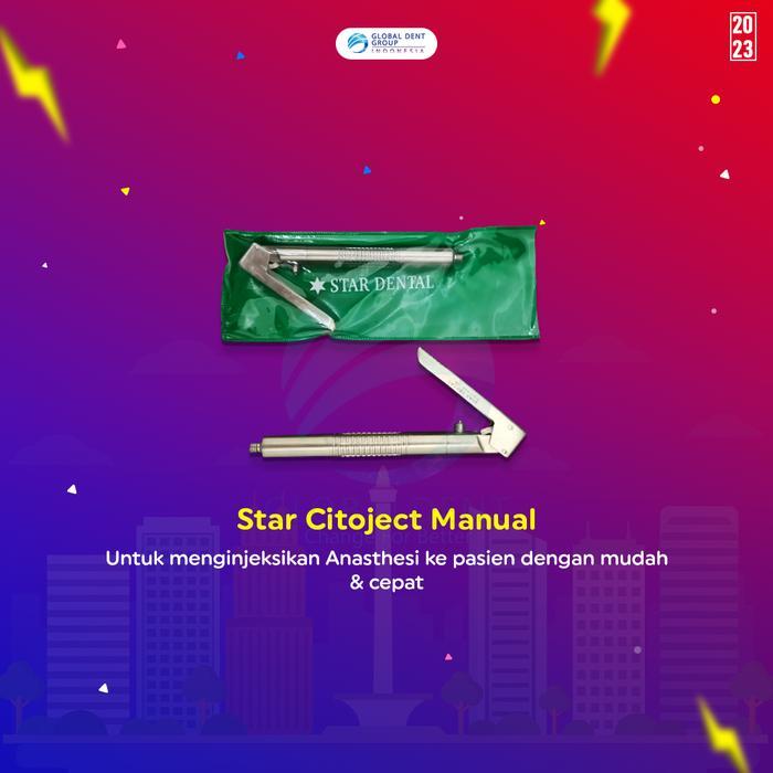 STAR CITOJECT MANUAL Alat Suntik Anestesi Gigi Dental Syringe Manual Injector