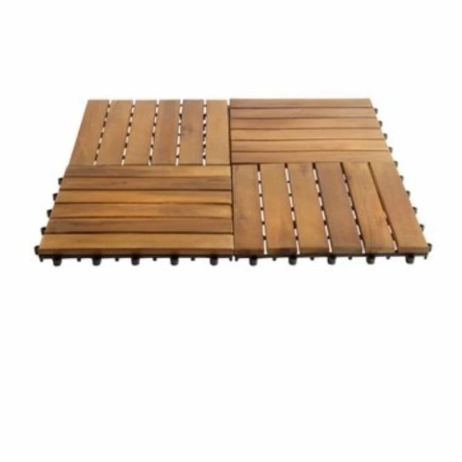 Lantai kayu jati decking kayu 30x30cm