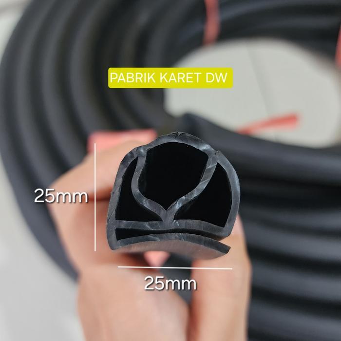 KARET COLD STORAGE / LIST KULKAS / LIS PINTU PENDINGIN LIST E GARIS KAKI 25MM