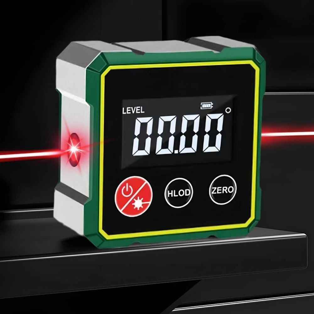 Multifunctional Laser Inclinometer Magnetic Rechargeable Digital Inclinometer High Accuracy