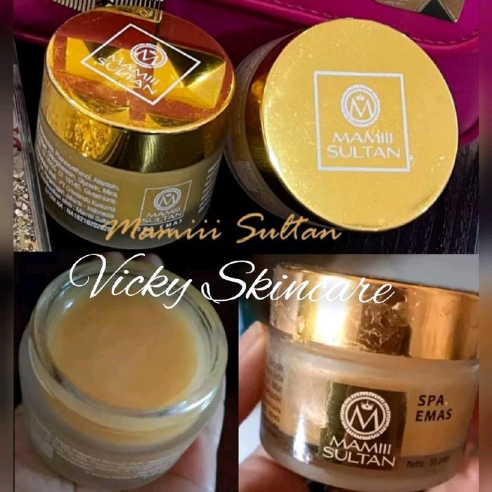 MASK SPA emas MAMII SULTAN,masker wajah,anti aging,pencerah wajah glowing, Perawatan wajah