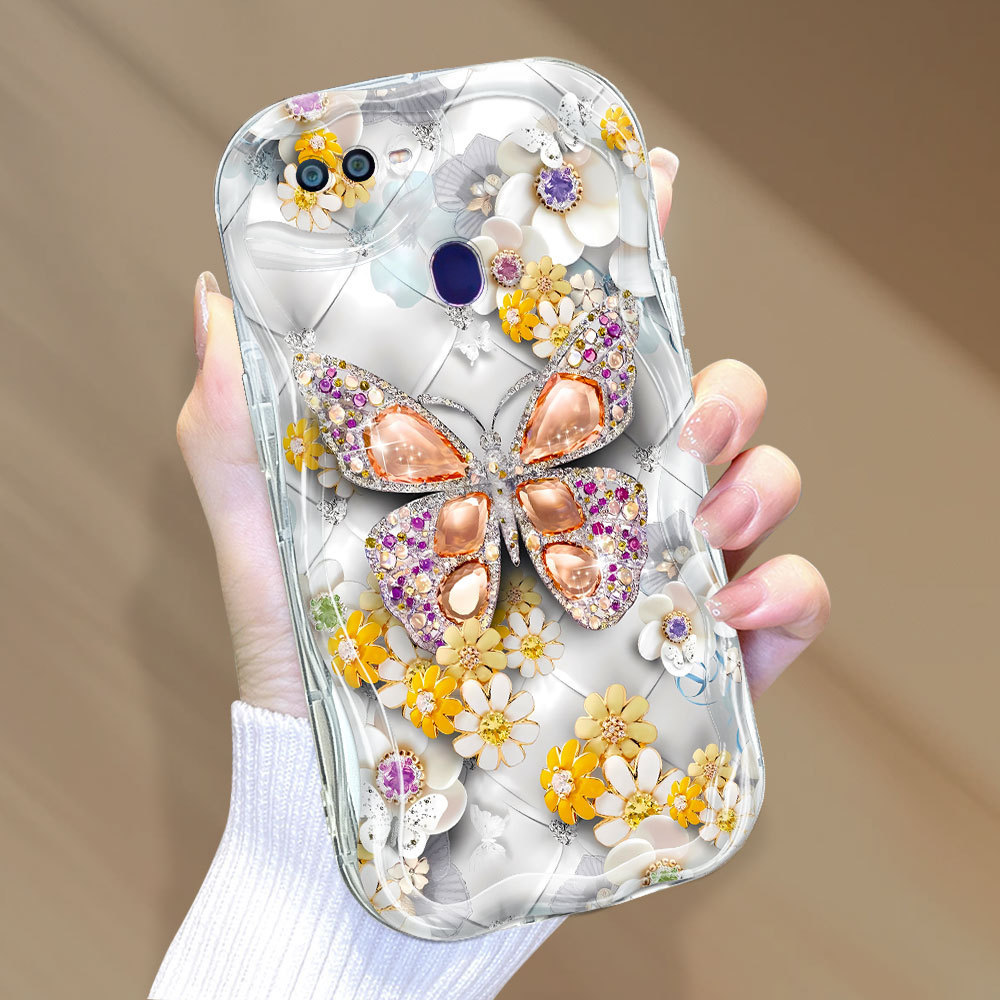 Casing Hp Untuk OPPO F9 Mode Krim Phone Case Lembut Handphone Softcase Kartun Soft Penuh Kesing Kila