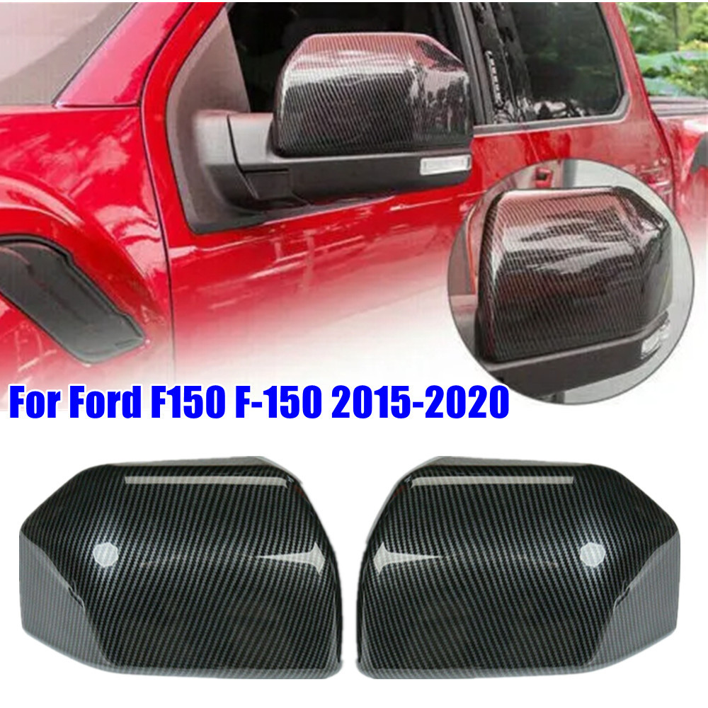 For Ford F150 2015 2016 2017 2018 2019 2020 Raptor ABS Car Side Mirror Cover Wing Cap Exterior Door
