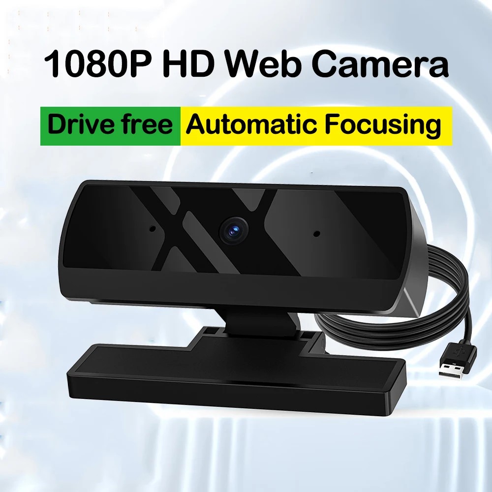 HD 1080P Web Camera USB Web Camera with Microphone Autofocus Camera PC Computer Laptop Live