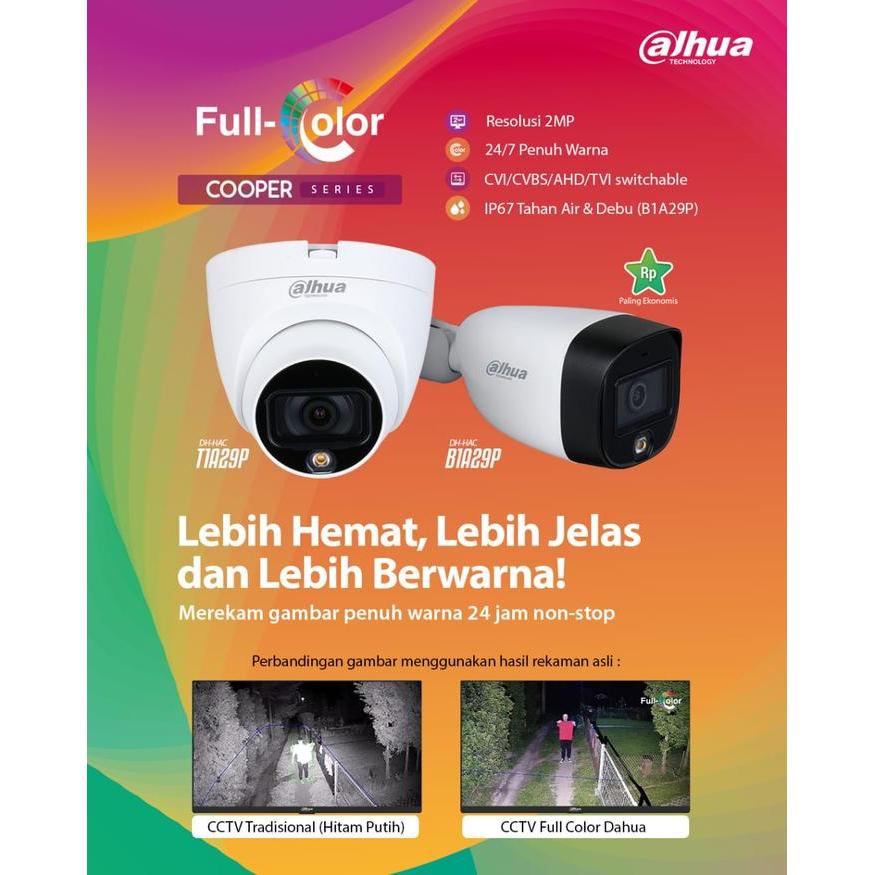 KAMERA CCTV DAHUA FULL COLOR DH-HAC-T1A29P