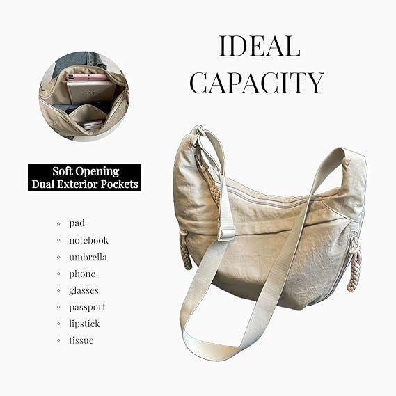 Tas Korea Ala Uniqlo Bag Crossbody Bag Slingbag Kekinian Tas Selempang Nylon Slingbag Unq Halfmoon