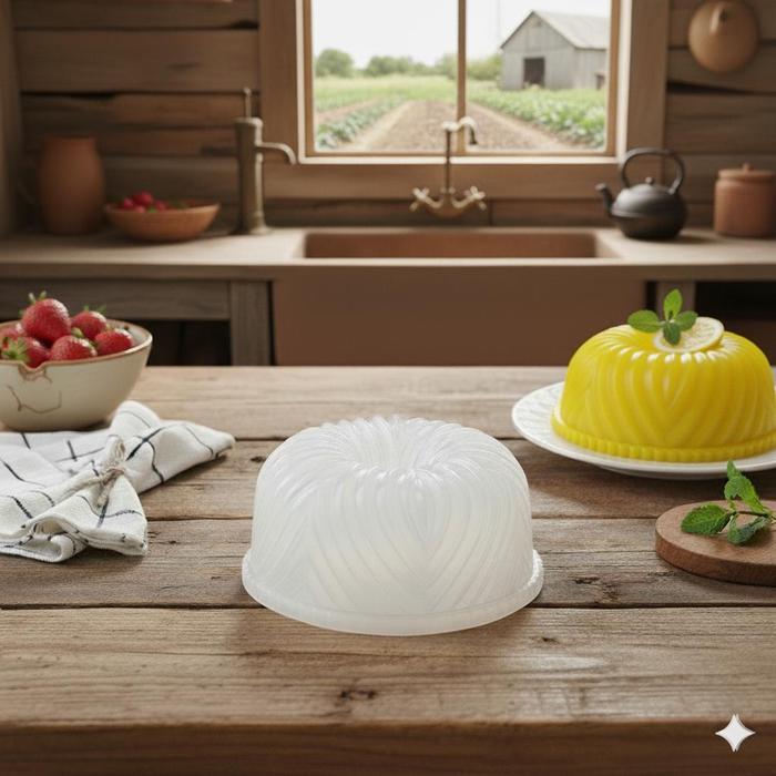 Cetakan Kue Bolu Puding Agar Ager Bavaya Spinner Twister Bobba 23 Cm Plastik Foodgrade Aman