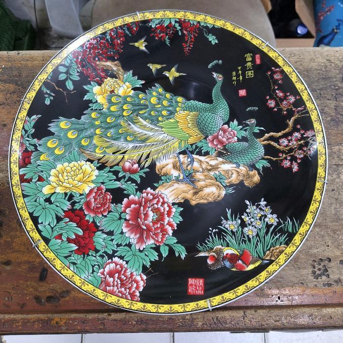 Piring keramik pajangan besar Diameter 40cm