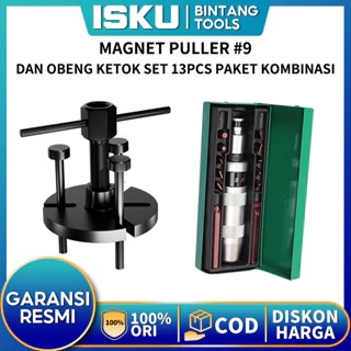 ISKU  Magnet Puller #9 dan Obeng ketok set 13pcs Paket Kombinasi Alat umum untuk pembongkaran dan pe