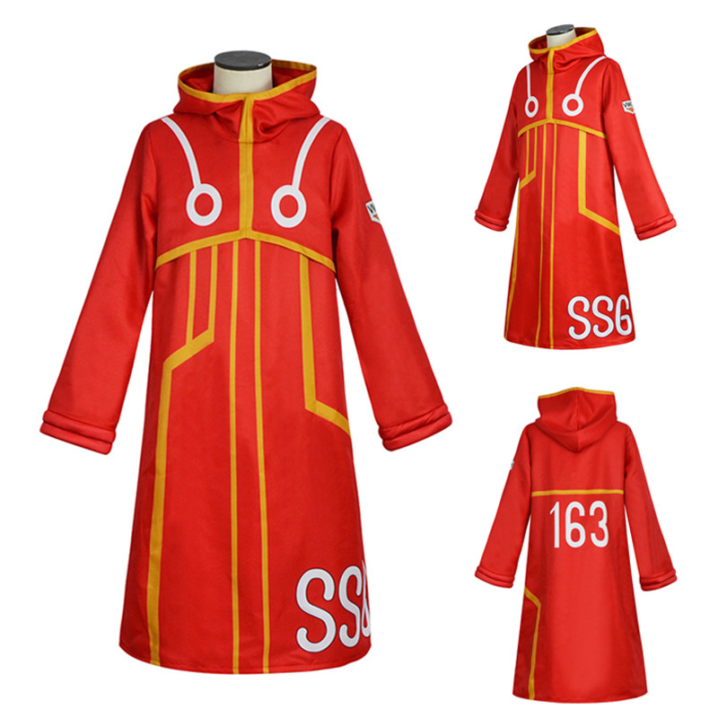 Egghead Island Costume Monkey D Luffy Robe Cosplay Costume 163 Luffy Jacket Coat Hat Outfit