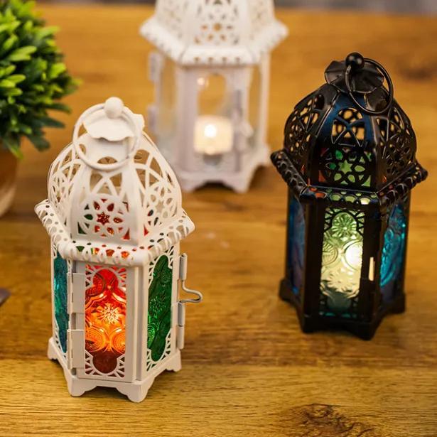 Tempat Lilin Model Lentera Gantung Maroko Lampu Lilin Lentera Kubah