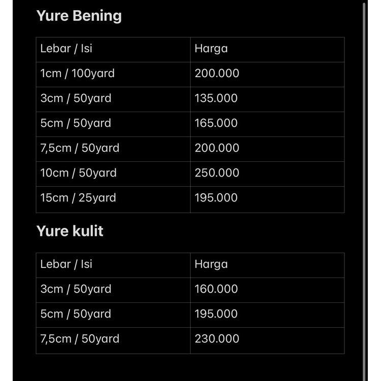 Yure Hardnet Bening Kaku Per Roll