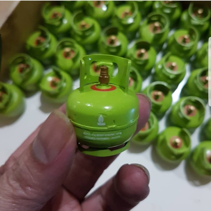 MINIATUR TABUNG GAS LPG / ELPIJI 3KG MELON ORIGINAL TECHNOCRAFT BUKAN TABUNG GAS BENERAN / TIDAK