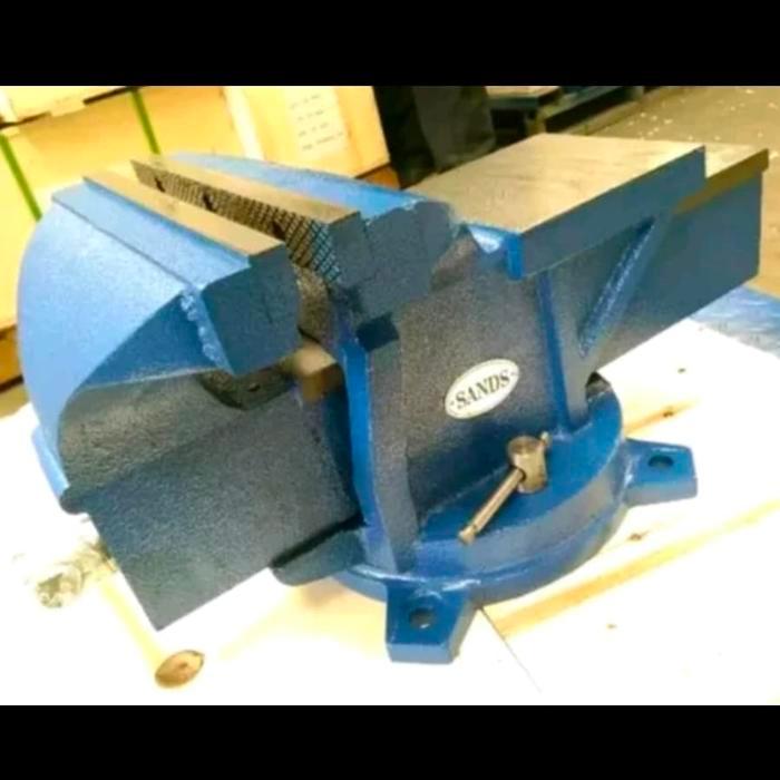 Ragum Besi 10 Inch SANDS - Catok Paron Penjepit Tool Di Bengkel Mekanik Alat Penjepit Benda Kerja