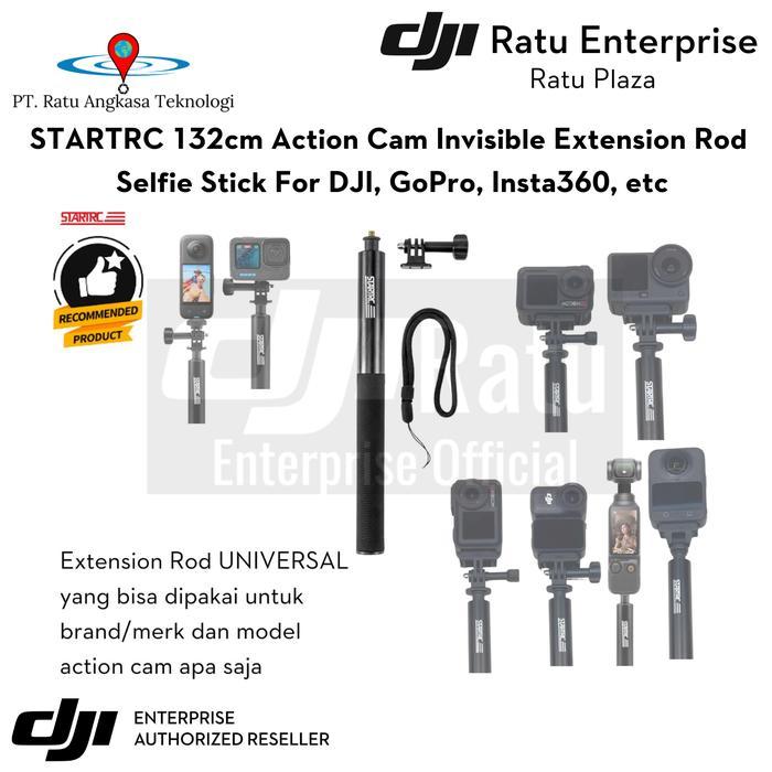 Extension Rod Invisible Selfie Stick Tongsis 132 cm DJI Osmo Action 6 Osmo Nano Osmo 360 Osmo Pocket