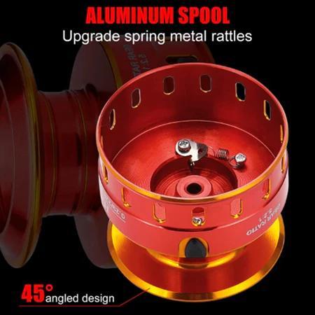 CALDARI HA1000-7000 SERI TERBARU REEL SPINNING DAN CASTING MERAH DRAG MAKSIMUM 40 KG REEL UMPAN