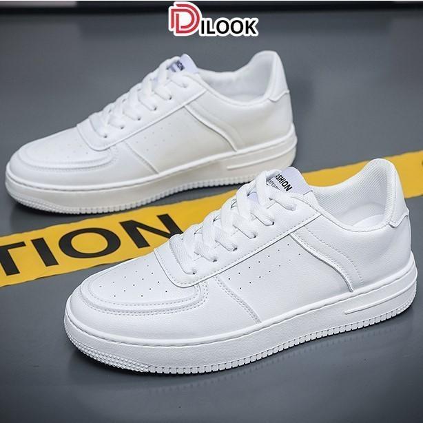 Dilook S019 Sepatu Sneakers Pria Putih Sepatu Sneakers Sport Pria Polos Sport Fashion Korea
