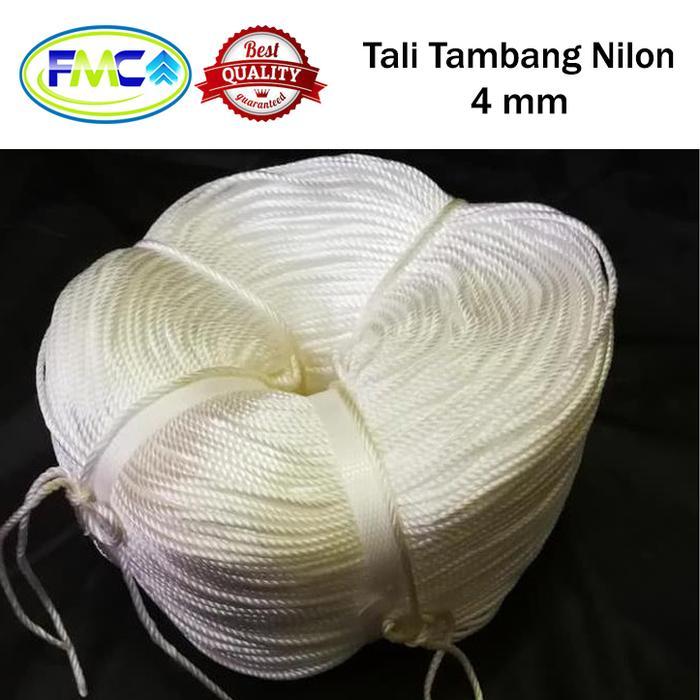 "New" Tali Tambang Kecil Nilon 3mm 4mm 5mm Nylon Per 10 Meter Dadung Pengikat Barang Tali Nilon