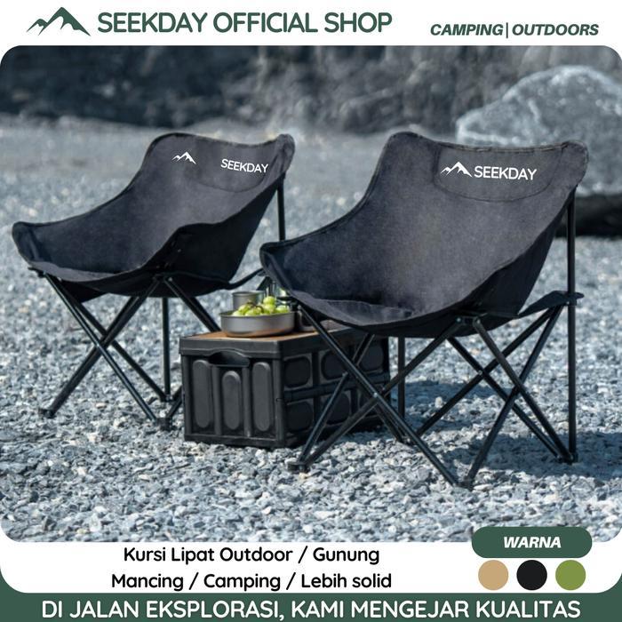SEEKDAY Kursi Dan Meja Lipat Outdoor Set Camping Meja lipat portable 2 kursi 1 meja pasti murah