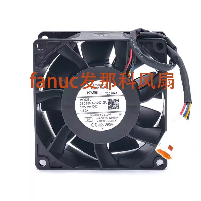 New Cooling Fan for NMB 08038RA-12Q-GU 8038 1.60A 12V 4-wire Temperature Control Large Air Volume