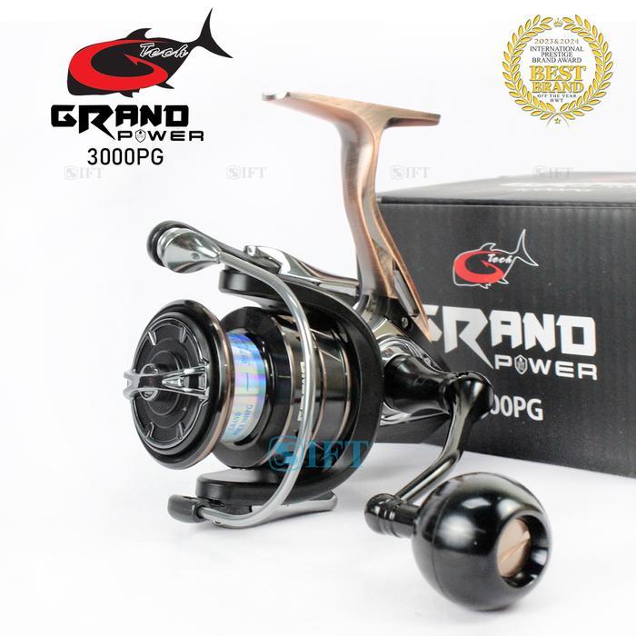 Reel G-Tech Grand Power Sw 3000 Sd 6000 Pg Power Handle Saltwater Metal Body Sungai Pasiran Laut