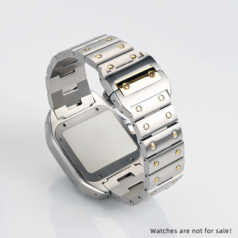 For Cartier Santos Steel Band Santos 100 Stainless Steel Watch strap Bracelet WSSA0009 Men's Women's