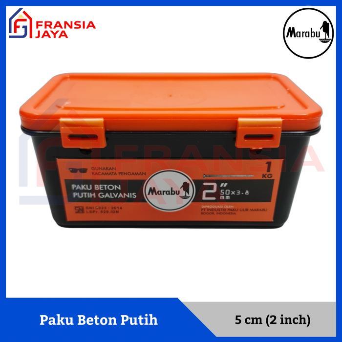 Marabu Paku Beton 5 cm isi 1 Kg 2 inch Asli per Dus