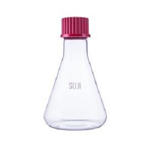 SUJI Bottle Conical Glass 250 ml Botol Gelas Kopi Teh Saus Bumbu Red