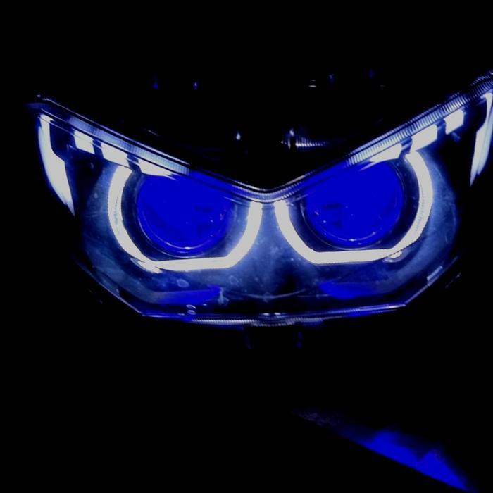 HEADLAMP NMAX NEW CUSTOM PROJIE BILED E3 - plus saklar