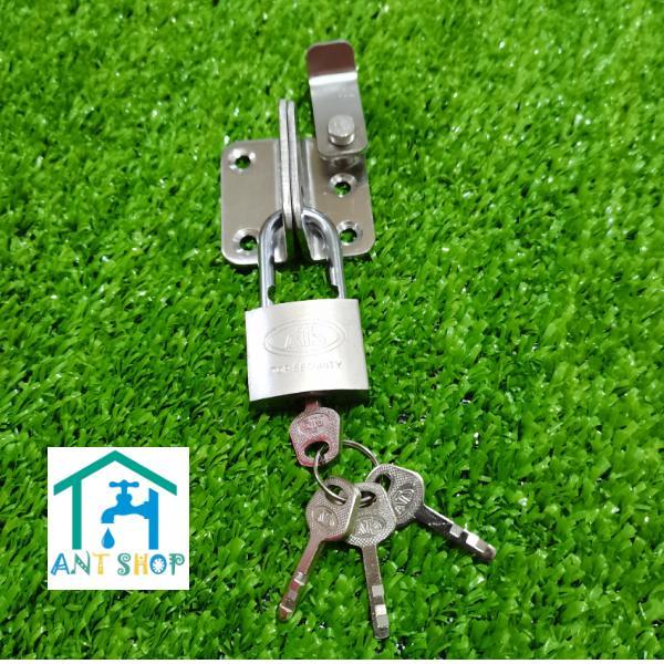 "New" Overpal Kunci Slot Mini Pintu Geser-Grendel Sliding Door Stenlis OM442