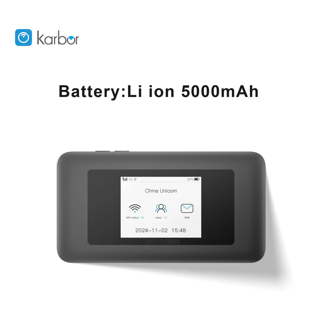 5000mAh Dual-Band 5G Pocket Router WiFi Router 5g Wifi 5g Hotspot Router with Sim Card Slot