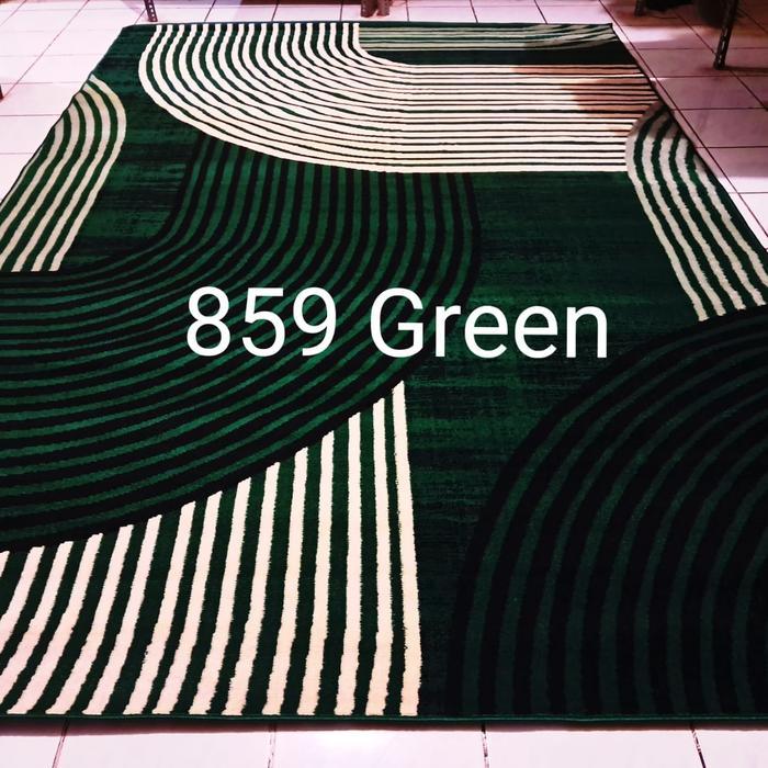 Karpet Permadani Moderno Momento Besar Jumbo 210x310 cm Hijau Green