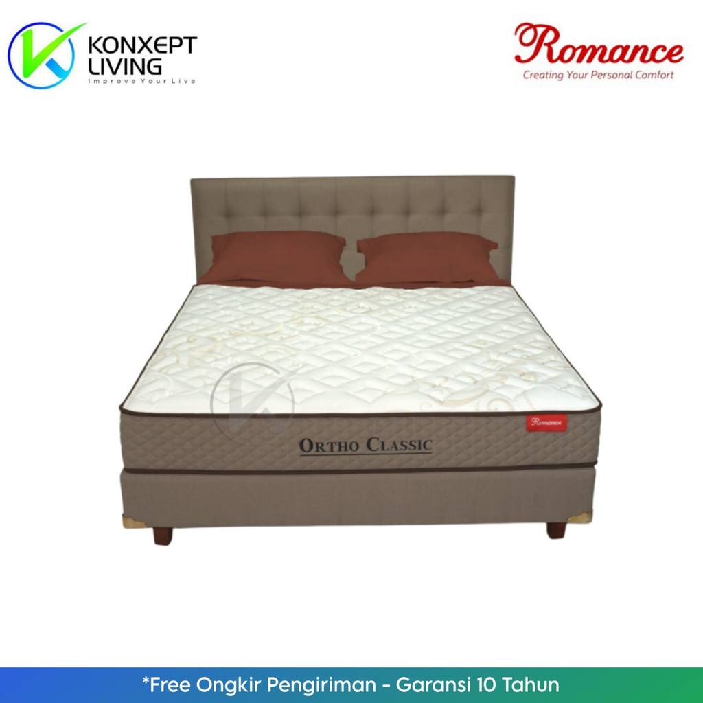 Romance Springbed Ortho Classic Sandaran R002 Ukuran 200x200 Fullset